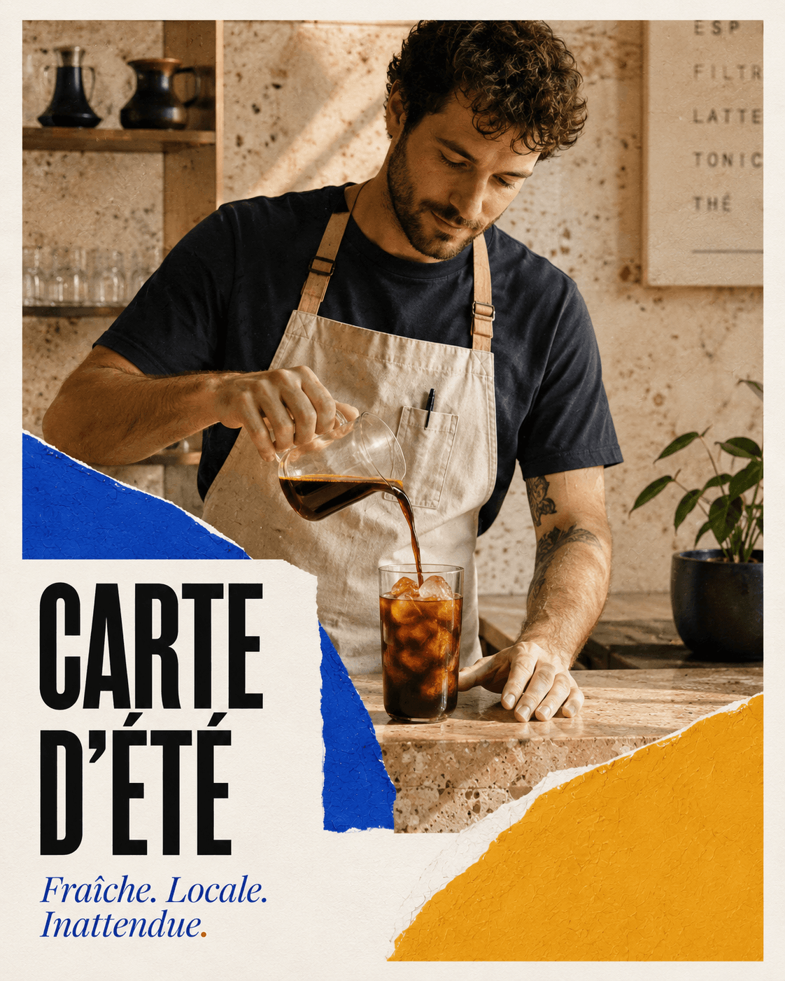 Visuel retenu : Publication photographique pour une carte d’été